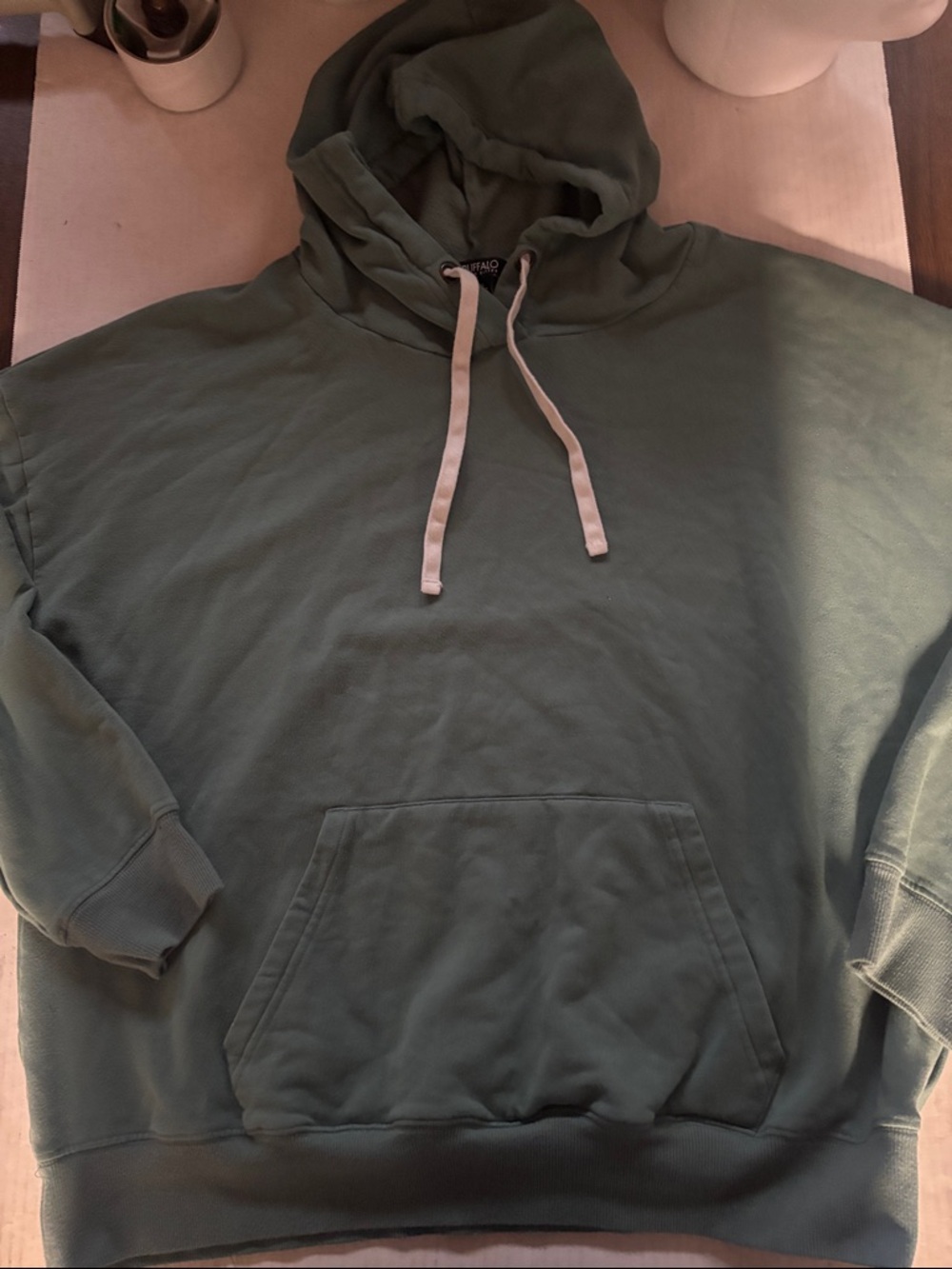 Buffalo Pastel Green Pullover Hoodie